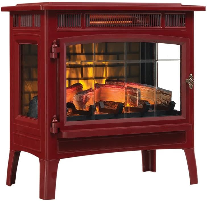 duraflame Freestanding Electric Fireplace Stove Heater with 3D Flame Effect for 1,000 Sq. Ft. Room,
