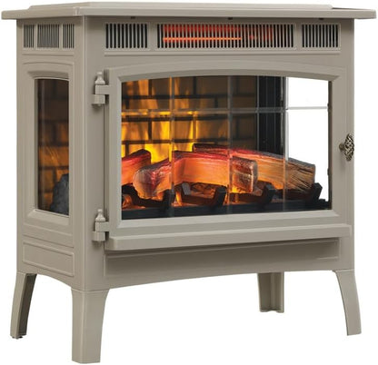 duraflame Freestanding Electric Fireplace Stove Heater with 3D Flame Effect for 1,000 Sq. Ft. Room,