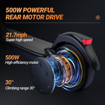 AOVOPRO ES80 Electric Scooter 350W 10.5 Ah Long Range High Speed Foldable