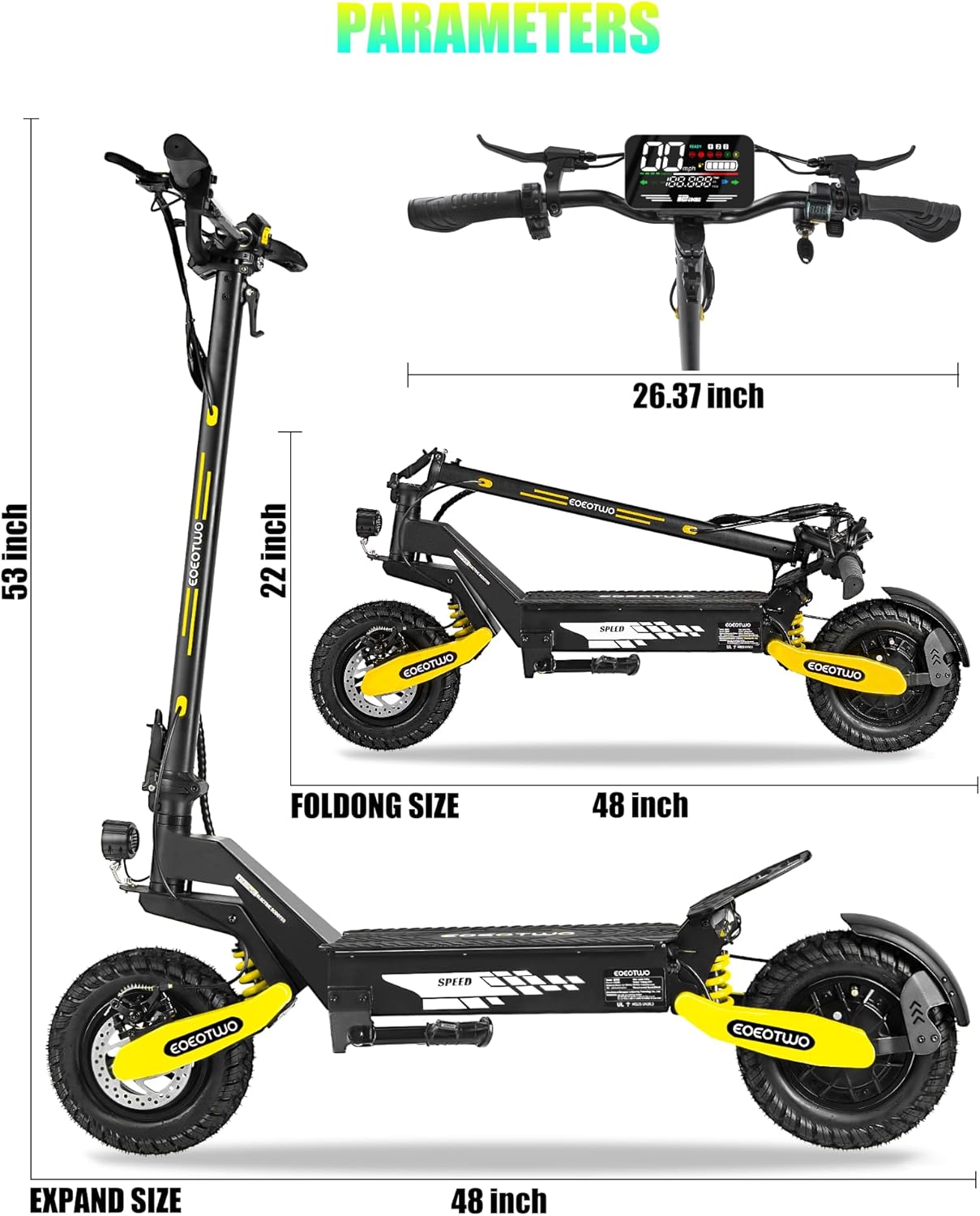 EOEOTWO Electric Scooter for Adults