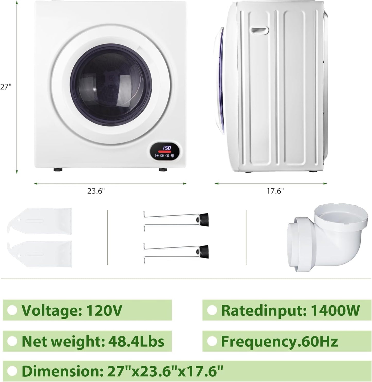 Euhomy 110V Portable Clothes Dryer