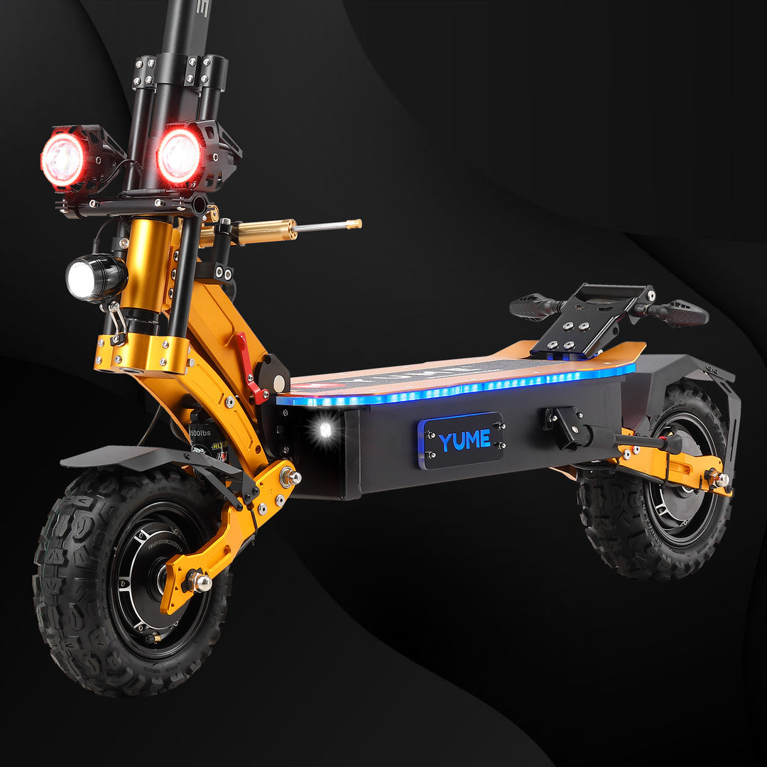 YUME SCOOTER X11+ 6000W Motor Scooter, 50MPH 56/60 Miles 60V 27/30AH Electric Scooter for Adults, 11" Tire with Steering Damper 440lbs Max Loading Adult E-Scooter,UL-2272 Certified
