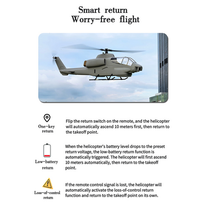 FLISHRC FL500 AH-1 Cobra 500-Class Large Scale GPS RC Helicopter Model with L7 Flight Controller 2.4G 6CH RTF