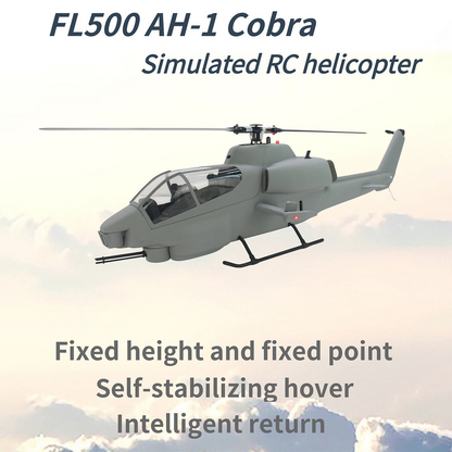 FLISHRC FL500 AH-1 Cobra 500-Class Large Scale GPS RC Helicopter Model with L7 Flight Controller 2.4G 6CH RTF