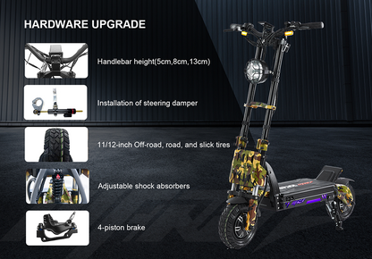 GSPACE Mars GTR Hyper Scooter Off-Road Electric Scooter