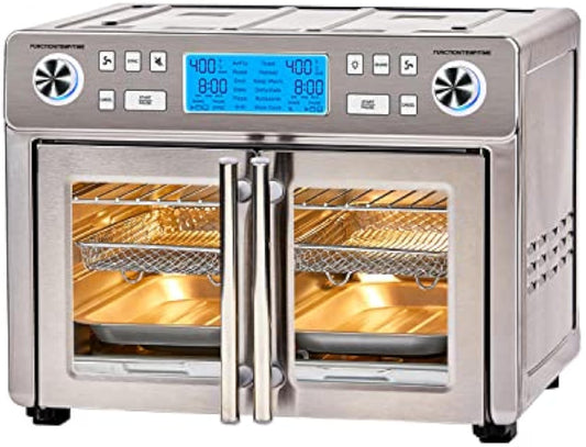 Emeril Lagasse Dual Zone 360 Air Fryer Oven Combo with French Door, 25 QT Extra Large, Cook Two Foods in Different Ways, Up to 60% Faster from Frozen to Finish