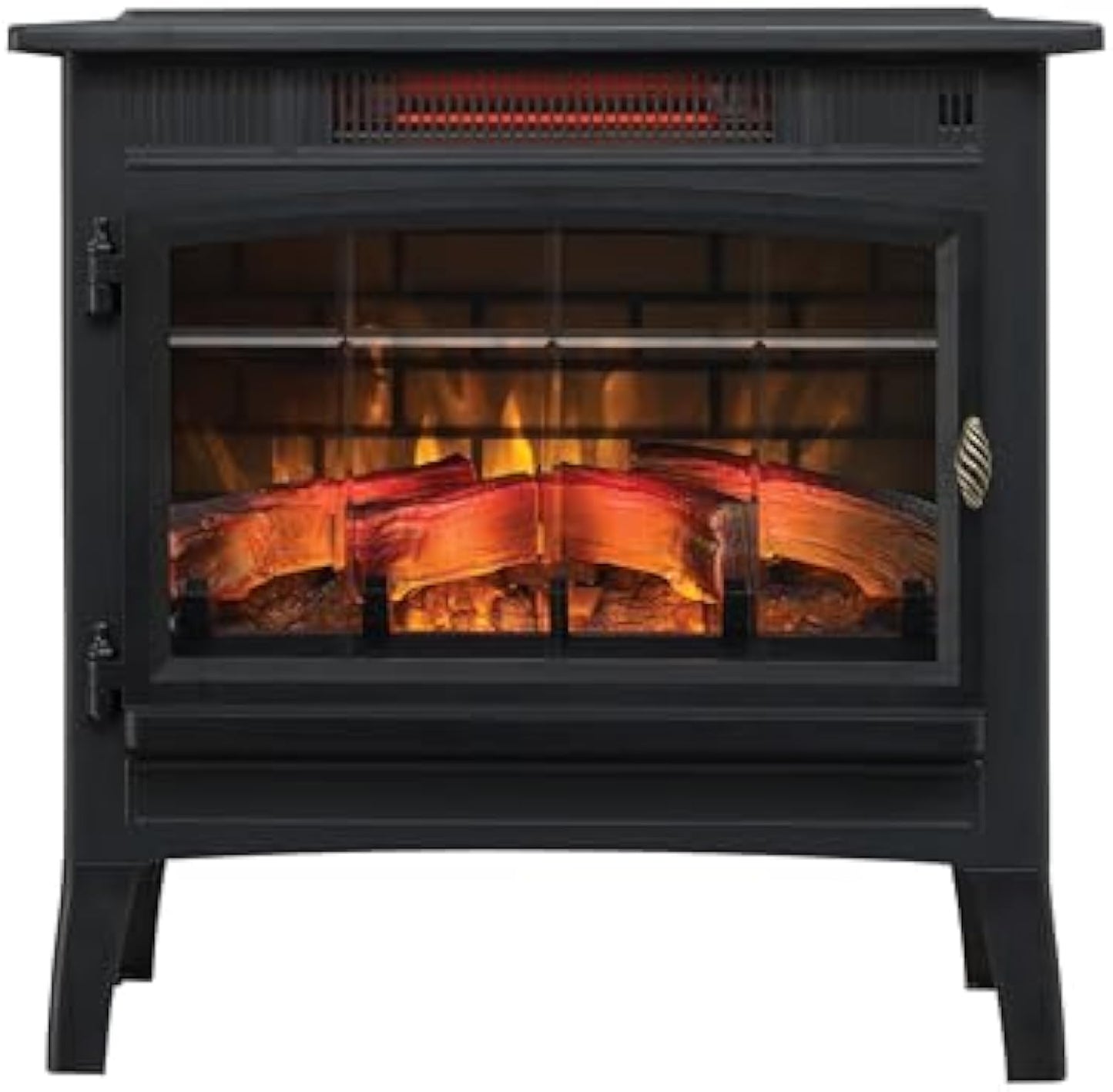 duraflame Freestanding Electric Fireplace Stove Heater with 3D Flame Effect for 1,000 Sq. Ft. Room,